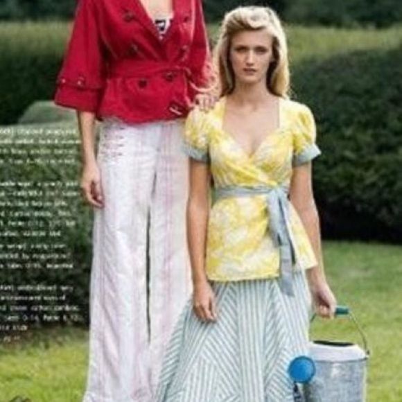 Anthropologie By Odille Lambeth Palace Wrap Blouse - Picture 10 of 10